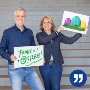 Frohe Ostern, Kommunikation mit Charakter, Silke Lerch, Nils Happich
